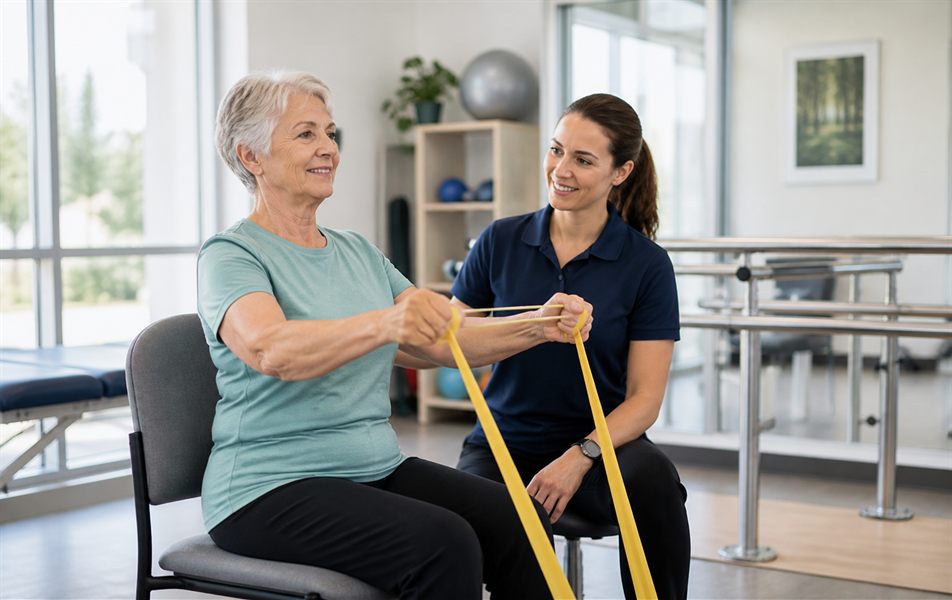 Supervised strength and stability exercise for balance improvement